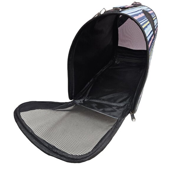 Pet Carrier for Cat, Dog or Other Pets, Stripe Print - Picture 2 of 7